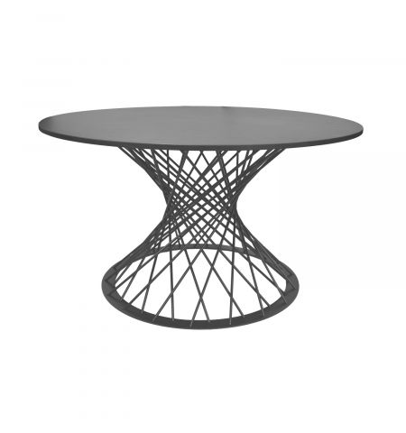 Masă SAFIRA Marmură Neagră+Black Leg Ø130