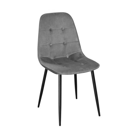 Scaun M-01-3 (Hlr-21) Catifea Dark Grey+Black Legs