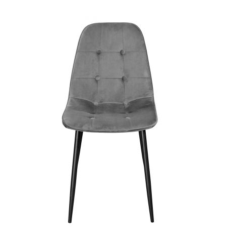 Scaun M-01-3 (Hlr-21) Catifea Dark Grey+Black Legs