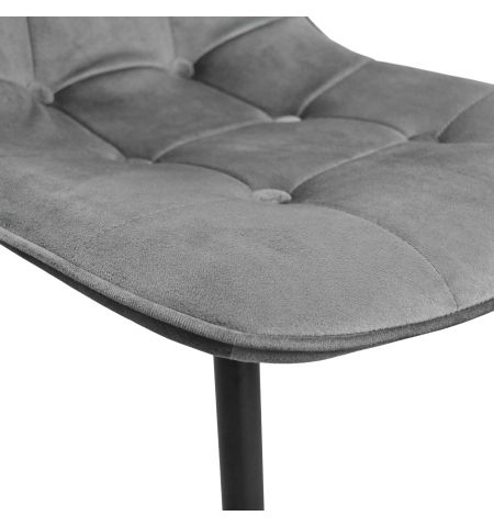 Scaun M-01-3 (Hlr-21) Catifea Dark Grey+Black Legs