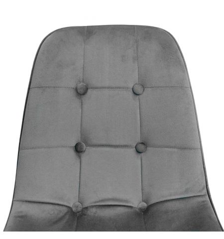 Scaun M-01-3 (Hlr-21) Catifea Dark Grey+Black Legs