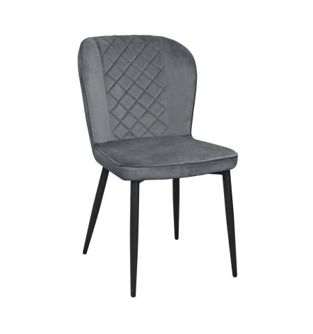 Scaun Tusk Catifea Grey HLR 21 + Black Legs