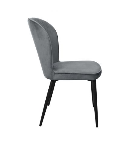 Scaun Tusk Catifea Grey HLR 21 + Black Legs