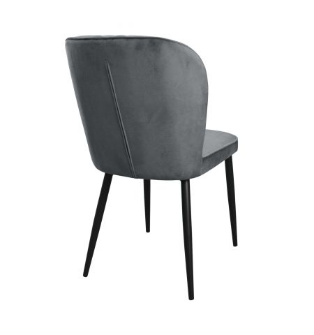 Scaun Tusk Catifea Grey HLR 21 + Black Legs