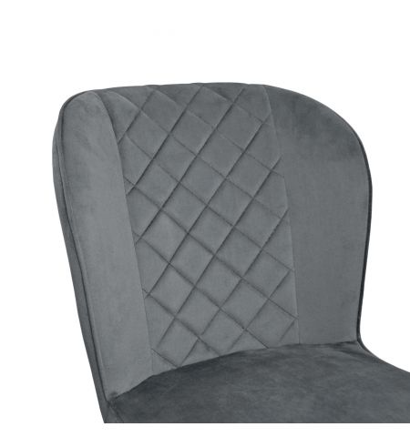 Scaun Tusk Catifea Grey HLR 21 + Black Legs