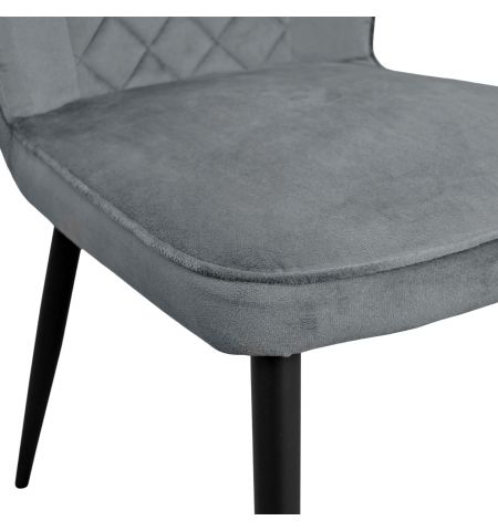 Scaun Tusk Catifea Grey HLR 21 + Black Legs