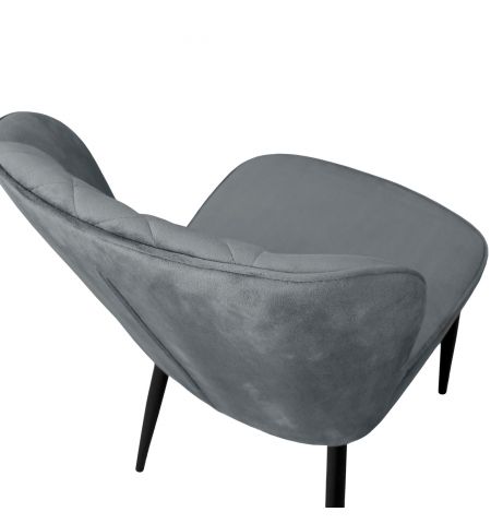 Scaun Tusk Catifea Grey HLR 21 + Black Legs
