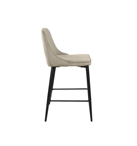 Scaun de Bar Clasic Small Beige HLR7+Black Legs