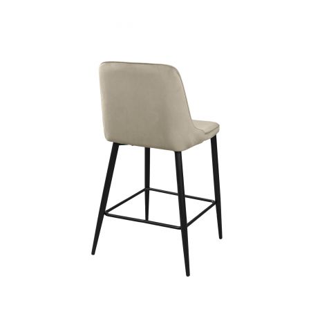 Scaun de Bar Clasic Small Beige HLR7+Black Legs