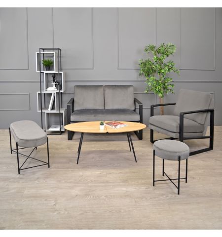 Banchetă Antreu Taco Double Dark Grey