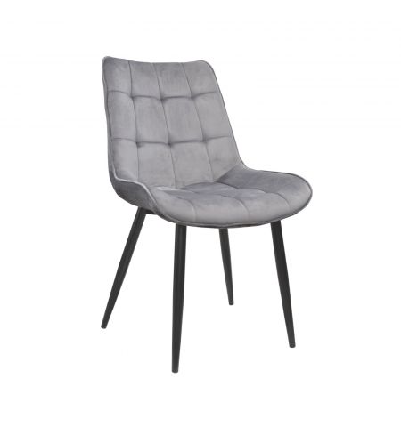 Scaun Hans Catifea Grey HLR20+Black Legs