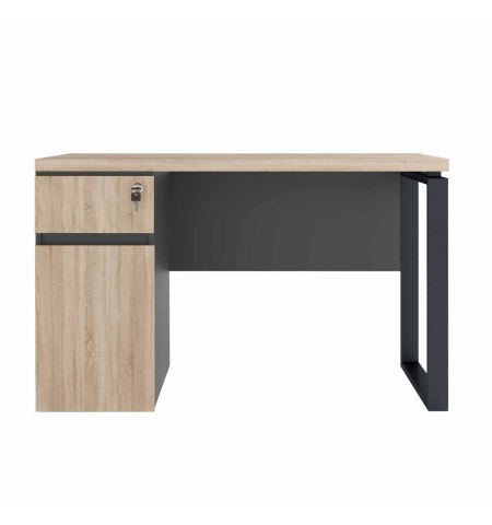 Masa Birou+BOX încorporat Stânga 1200x600 Sonoma/Black