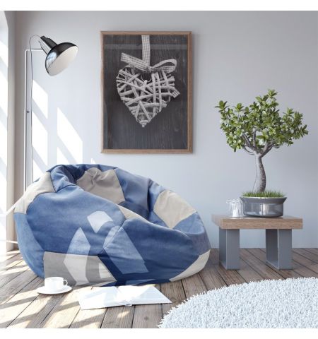 Fotoliu puf Bean-Bag Ball Indigo-Grey