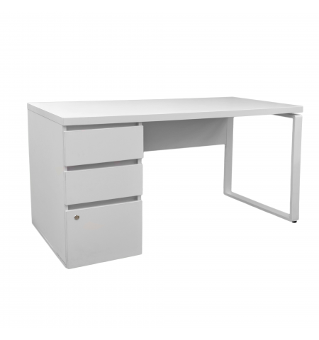 Masa Urban+Box Încorporat White 1500×680 (Box partea stângă)
