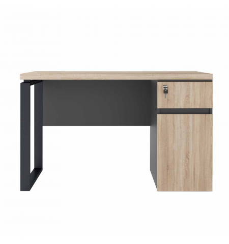 Masa Birou+BOX încorporat Dreapta 1200×600 Sonoma/Black