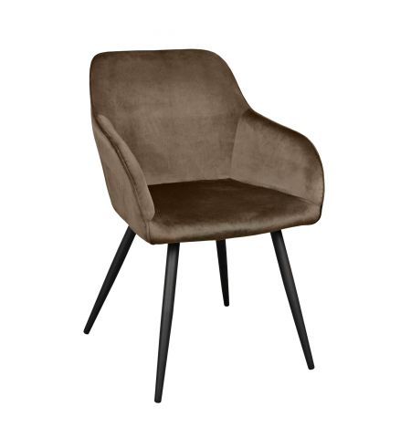 Scaun Airis Catifea Brown HLR49+Black Legs