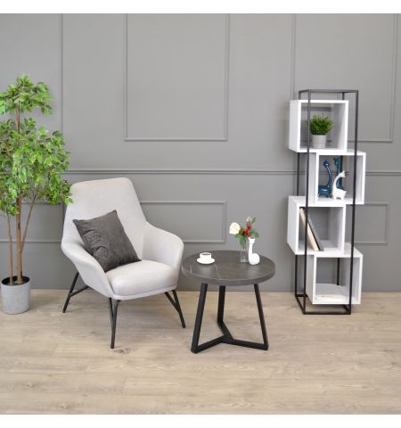 Măsuță Cafea CALIPSO Marmură Neagră Ø60