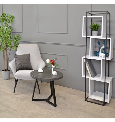 Măsuță Cafea CALIPSO Marmură Neagră Ø60