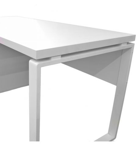 Masa Urban+Box Încorporat White 1500×680 (Box partea stângă)