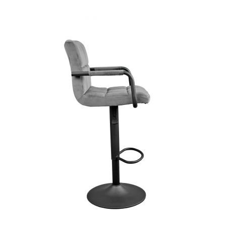 Scaun de Bar SB-042~Catifea Grey Nr.40+Black Leg