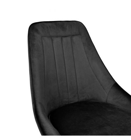 Scaun Florida Catifea Black HLR66