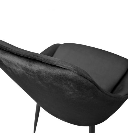 Scaun Florida Catifea Black HLR66