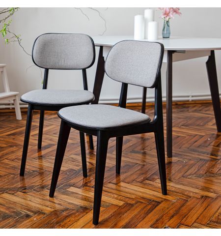 Scaun LULA Stofa (Rush 93)+Black Legs