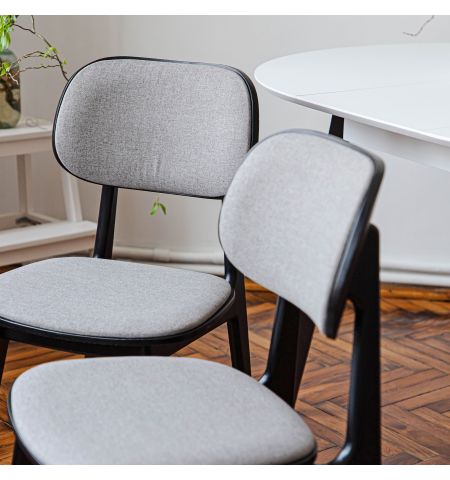 Scaun LULA Stofa (Rush 93)+Black Legs