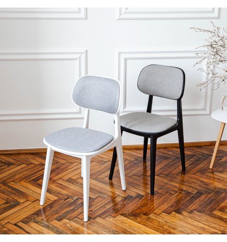 Scaun LULA Stofa (Rush 93)+Black Legs