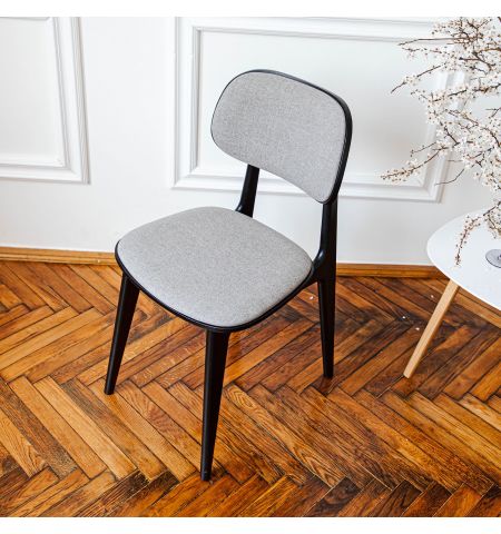 Scaun LULA Stofa (Rush 93)+Black Legs