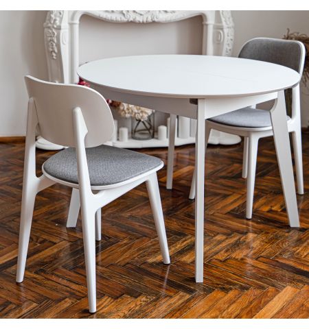 Scaun LULA Stofa (Malmo 90)+White Legs