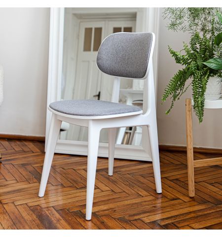 Scaun LULA Stofa (Malmo 90)+White Legs