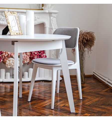 Scaun LULA Stofa (Malmo 90)+White Legs