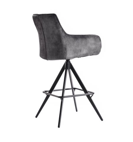 Fotoliu Bar QUEEN Anthracite
