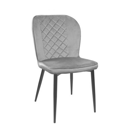 Scaun Tusk Catifea Grey HLR14+Black Legs