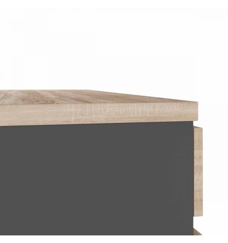 Masa Birou+BOX încorporat Dreapta 1200×600 Sonoma/Black