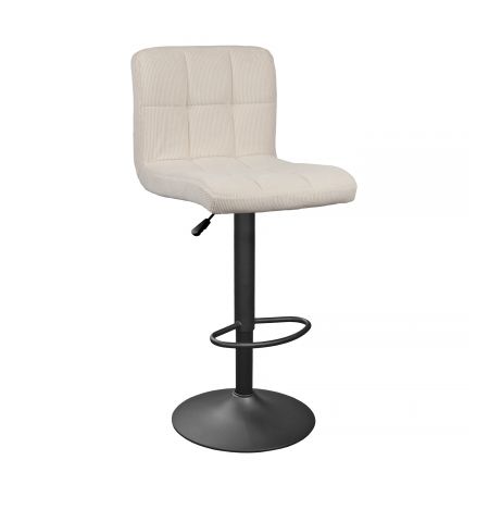 Scaun de bar SB-044 Velvet Beige Nr.04+Black Leg