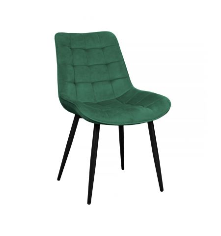 Scaun Hans Catifea Green HLR57 + Black Legs