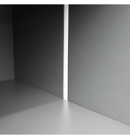 Dulap cu rame de aluminiu și iluminare LED