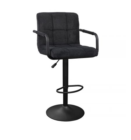 Scaun de Bar SB-042 Velvet Black Nr.03+Black Legs
