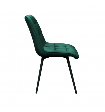 Scaun Capella Catifea Dark Green HLR57+Black Legs