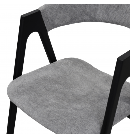 Scaun Rustic Grey+Black Legs