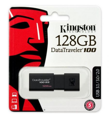 USB Flash Drive Kingston DataTraveler 100 G3 128GB USB Flash Drive Kingston DataTraveler 100 G3 128GB