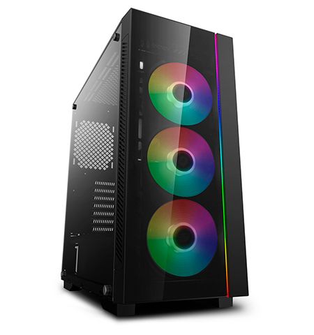 Carcasa DEEPCOOL MATREXX 55 V3 ADD-RGB / w/oPSU / Side panel / RGB lighting strip / ATX / Black Carcasa DEEPCOOL MATREXX 55 V3 ADD-RGB / w/oPSU / Side panel / RGB lighting strip / ATX / Black