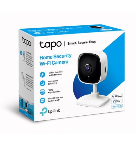 Умная камера TP-LINK Tapo C100, White Умная камера TP-LINK Tapo C100, White
