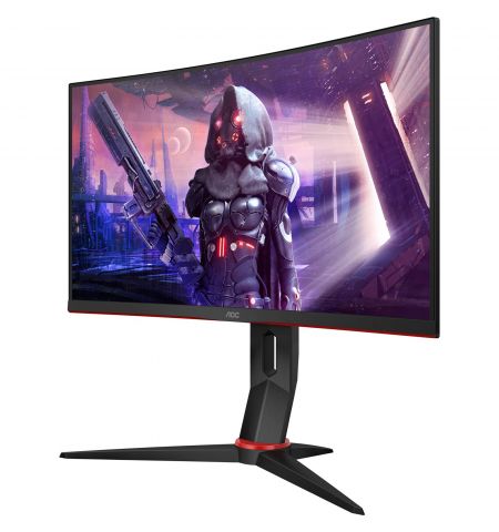 23.8" Gaming monitor AOC  C24G2U/BK / 1ms / Curved / 165Hz / Black/Red