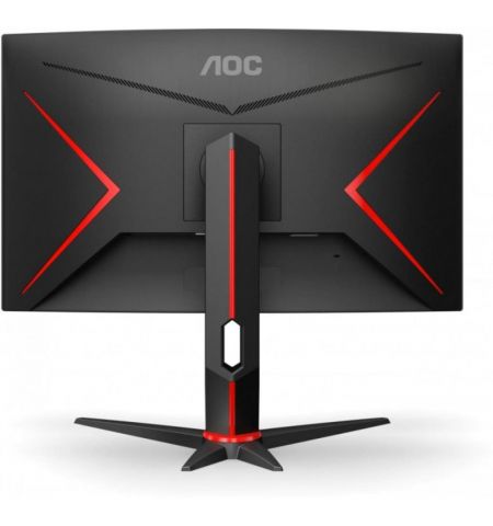23.8" Gaming monitor AOC  C24G2U/BK / 1ms / Curved / 165Hz / Black/Red