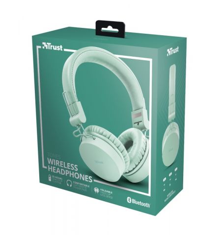 Casti Trust Tones Bluetooth / Turquoise