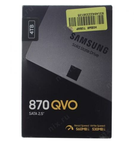 SSD 2.5"  Samsung SSD 870 QVO 4.0TB (MZ-77Q4T0BW) SSD 2.5"  Samsung SSD 870 QVO 4.0TB (MZ-77Q4T0BW)