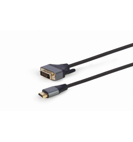 Cablu Video Cablexpert CC-HDMI-DVI-4K-6 / HDMI to DVI 18+1pin / 1.8m / Black Cablu Video Cablexpert CC-HDMI-DVI-4K-6 / HDMI to DVI 18+1pin / 1.8m / Black